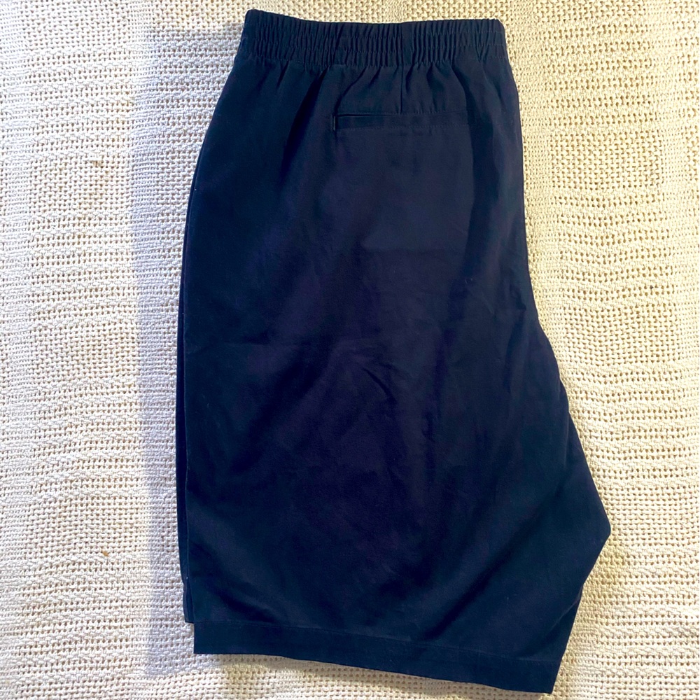 Lands End Black Mid-Rise Shorts 20w